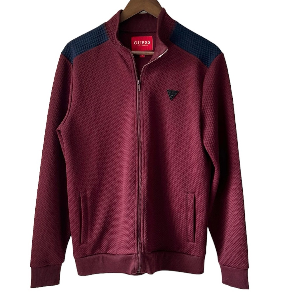 GUESS Men’s Zip Up Quilted Jacket | Size Small